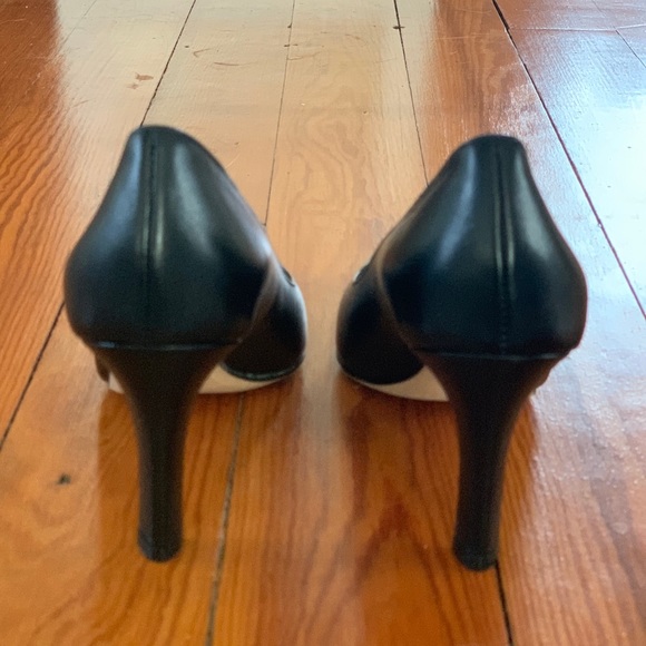 Navy Leather Pumps - Picture 7 of 7